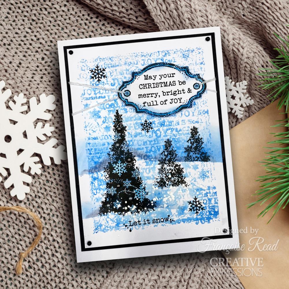 Woodware 4"X6" Clear Stamps: Snow Frosted Tree (FRS1015)