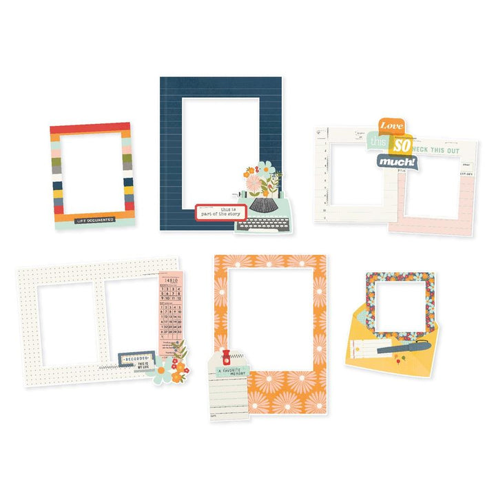 Simple Stories For The Record Chipboard Frames, 6/Pkg (23525)