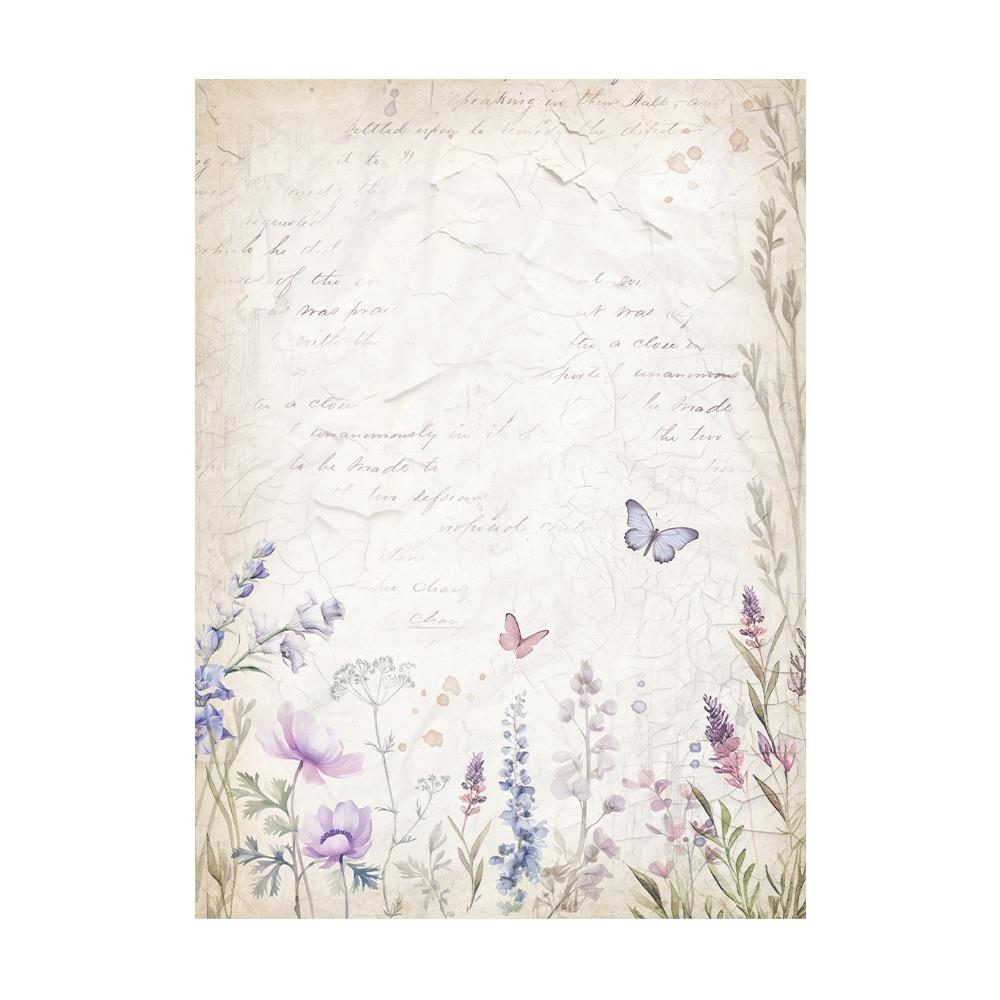 Stamperia Lavender A6 Assorted Rice Paper Backgrounds, 8/Pkg (5A0027GK1G9SJ)