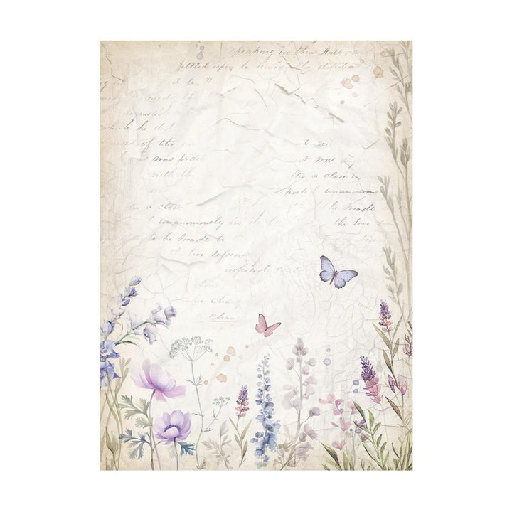 Stamperia Lavender A6 Assorted Rice Paper Backgrounds, 8/Pkg (5A0027GK1G9SJ)