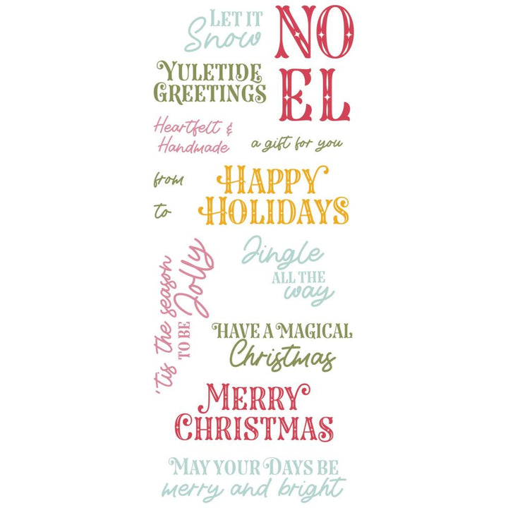 Sizzix Clear Stamps Set: Greetings Of The Season, 13/Pkg, By Catherine Pooler (5A00241D1G79V)