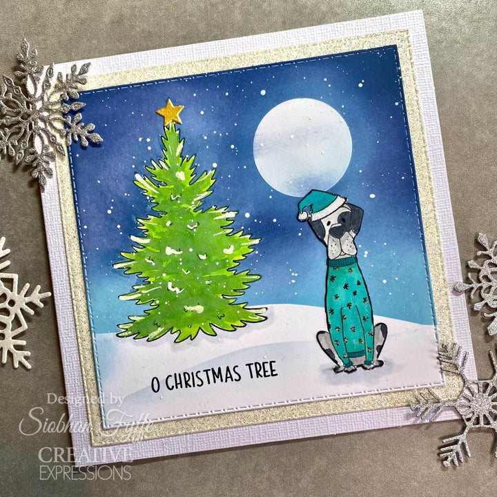 Creative Expressions Jane's Doodles 6"x8" Clear Stamp Set: O Christmas Tree (CEC1035)