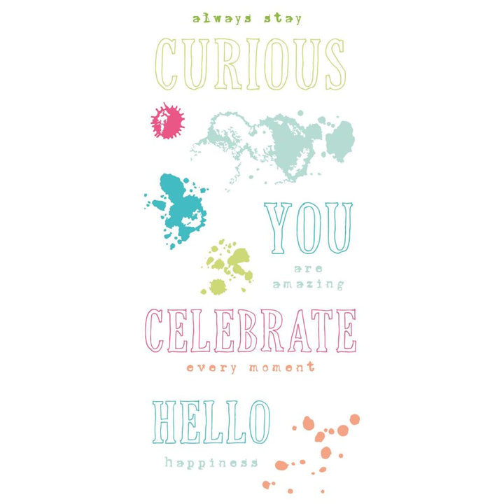 Sizzix/49 and Market Clear Stamps: Hello Sentiments, 13/Pkg (666630)