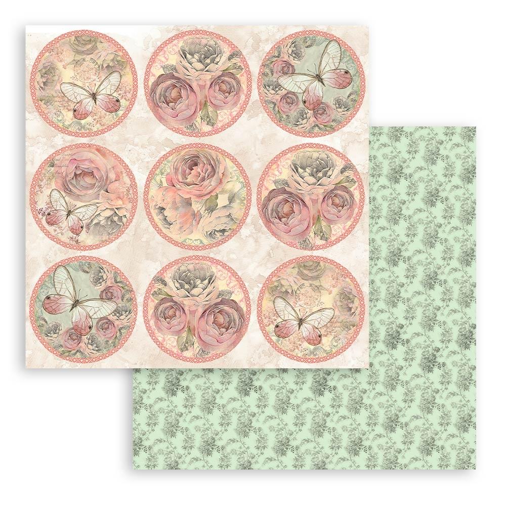 Stamperia Shabby Rose 12"X12" Double-Sided Paper Pad, 10/Pkg (SBBL12)