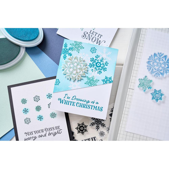 Sizzix Clear Stamps Set: White Christmas, 12/Pkg, By Catherine Pooler (5A00240P1G79Y)