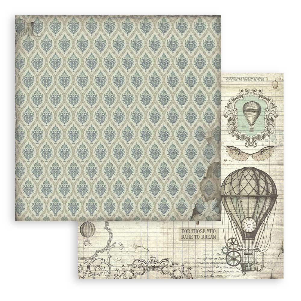 Stamperia Voyages Fantastiques 8"X8" Double-Sided Paper Pad: Backgrounds, 10/Pkg (SBBS97)