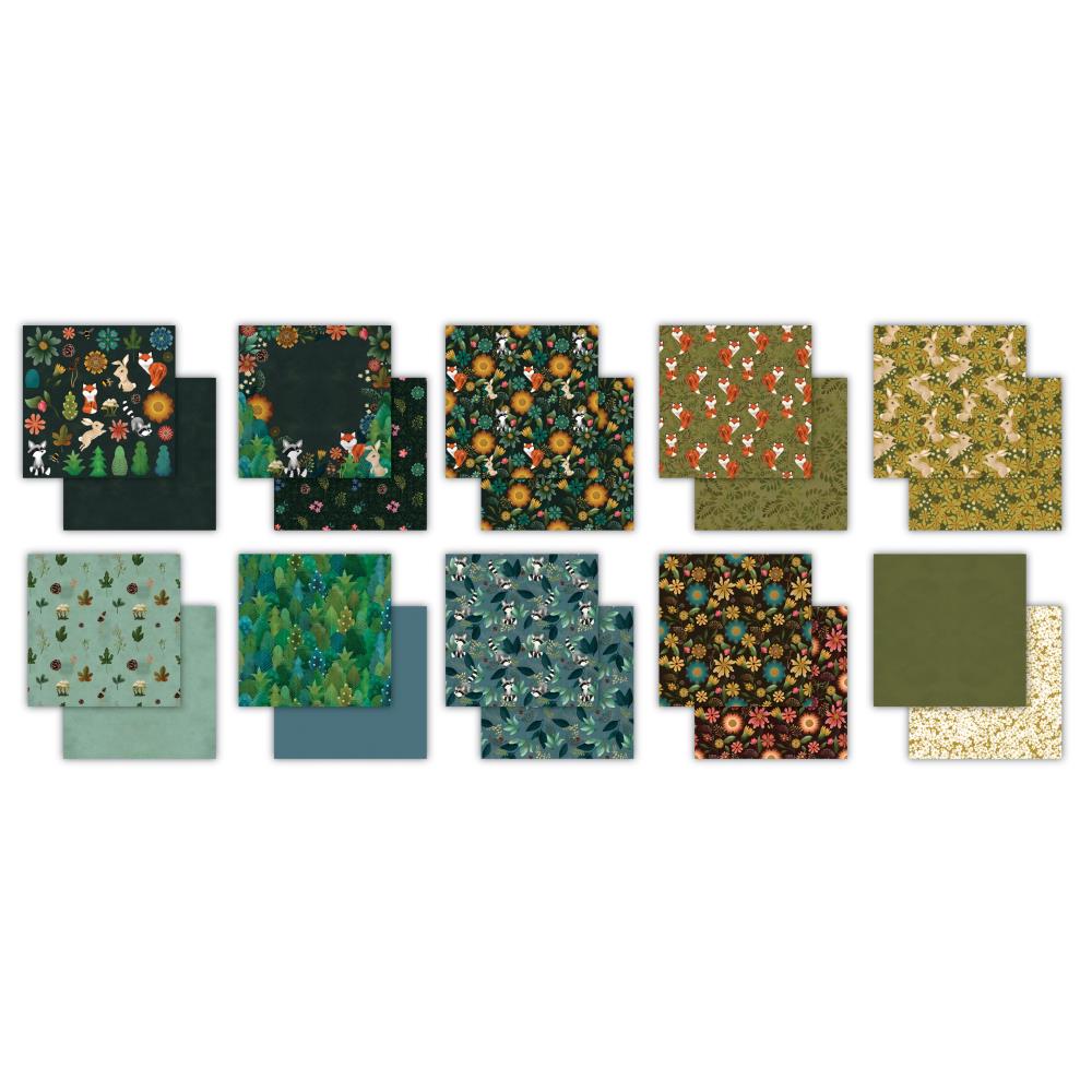 Craft Consortium Through The Trees 6"x6" Double-Sided Paper Pad, 40/Pkg (DPAD001B)