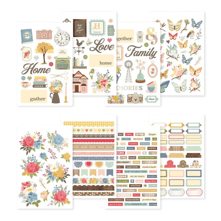 Simple Stories Front Porch Sticker Book, 8/Sheets (23825)