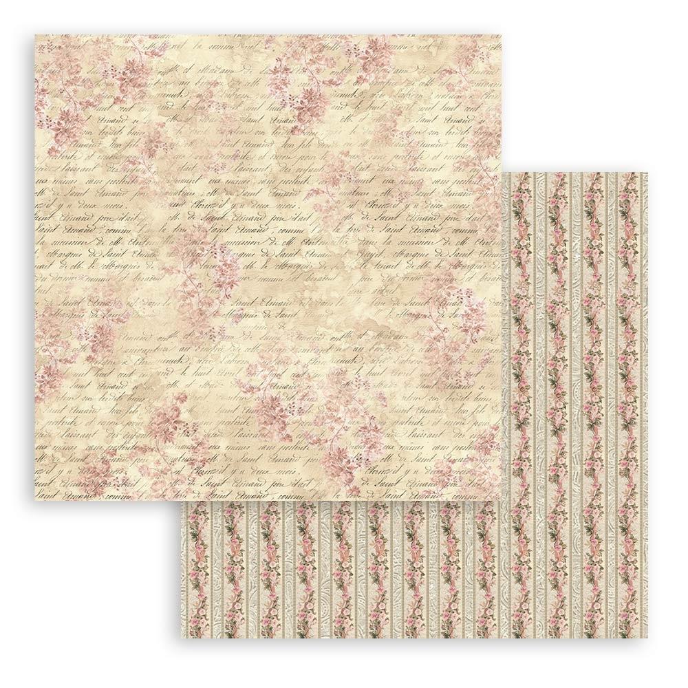 Stamperia Shabby Rose 12"X12" Double-Sided Paper Pad, 10/Pkg (SBBL12)