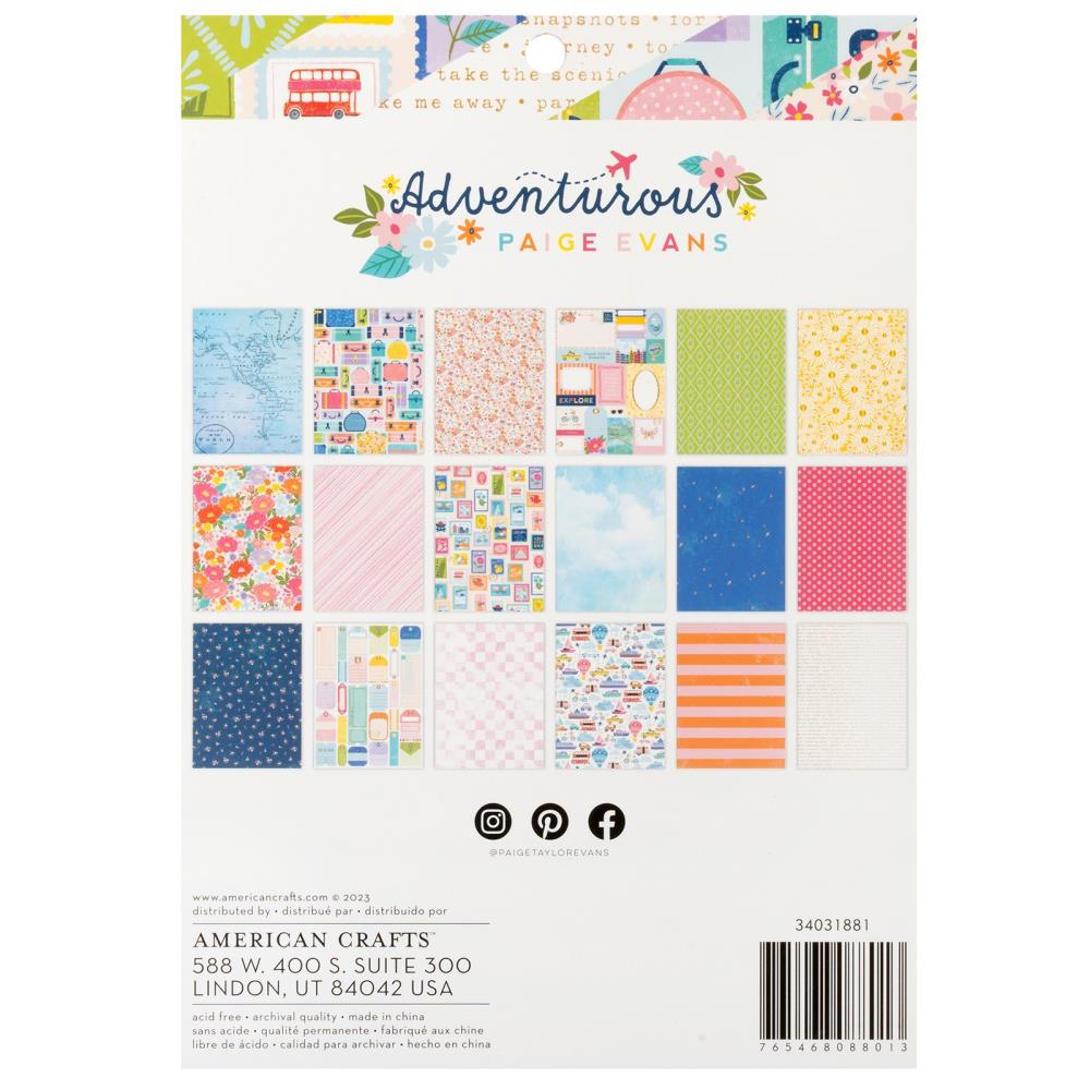 Paige Evans Adventurous 6"X8" Single-Sided Paper Pad, 36/Pkg (5A00261R1G8TV)