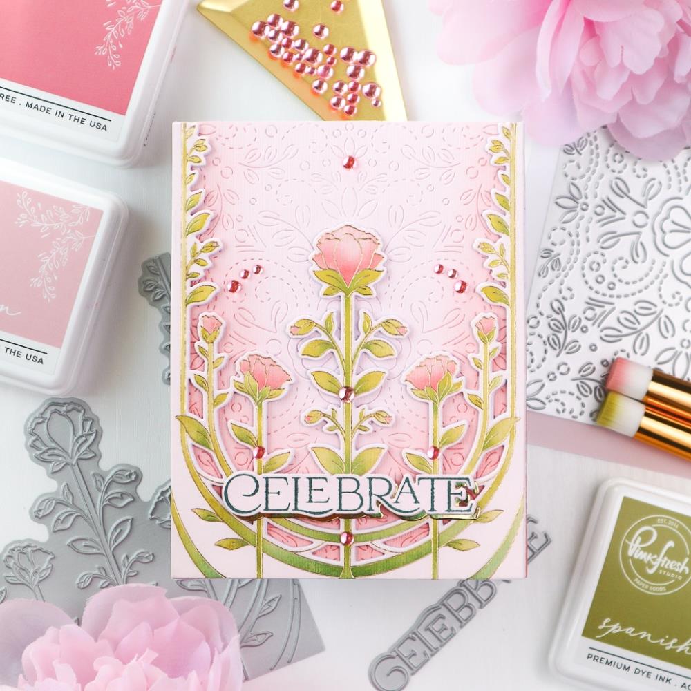 Pinkfresh Studio Die Set: Charming Stiched Florals (5A002CVS1GGCL)