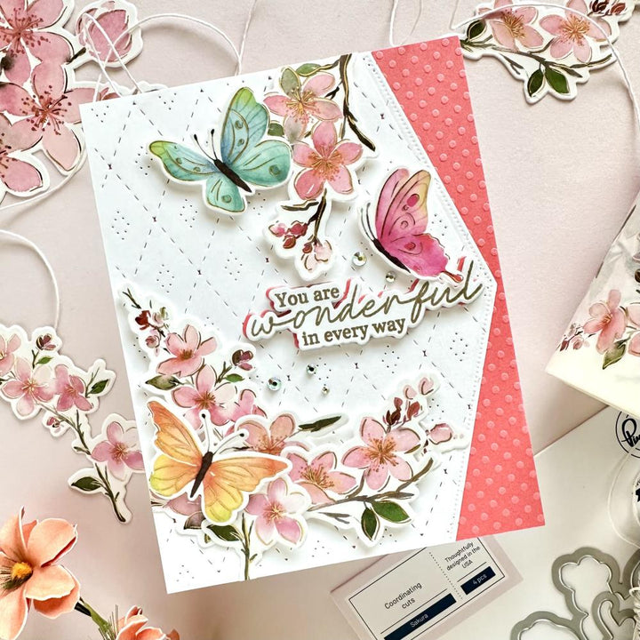 Pinkfresh Studio 4"X10m Washi Tape: Fluttering Butterflies (5A0022H81G59L)