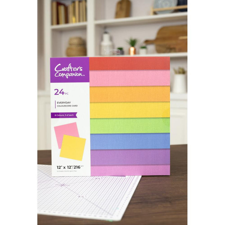 Crafter's Companion 12"X12" ColourCore Card: Everyday (5A002FZX1GHDT)