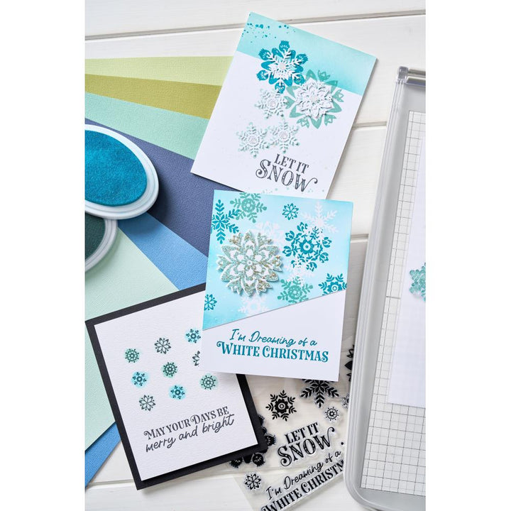 Sizzix Clear Stamps Set: White Christmas, 12/Pkg, By Catherine Pooler (5A00240P1G79Y)