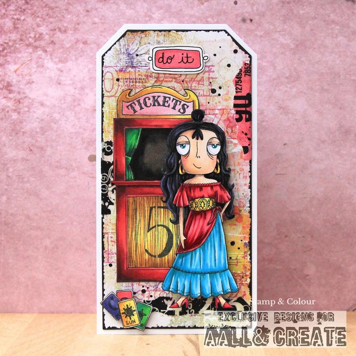 AALL And Create A6 Photopolymer Clear Stamp Set: Fortuneteller Dee (5A002GJH1GJ1K)