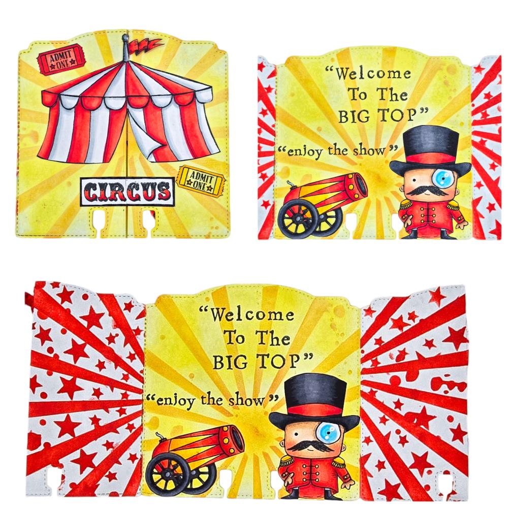 AALL And Create A6 Photopolymer Clear Stamp Set: The Big Top (5A002GJ71GJ12)