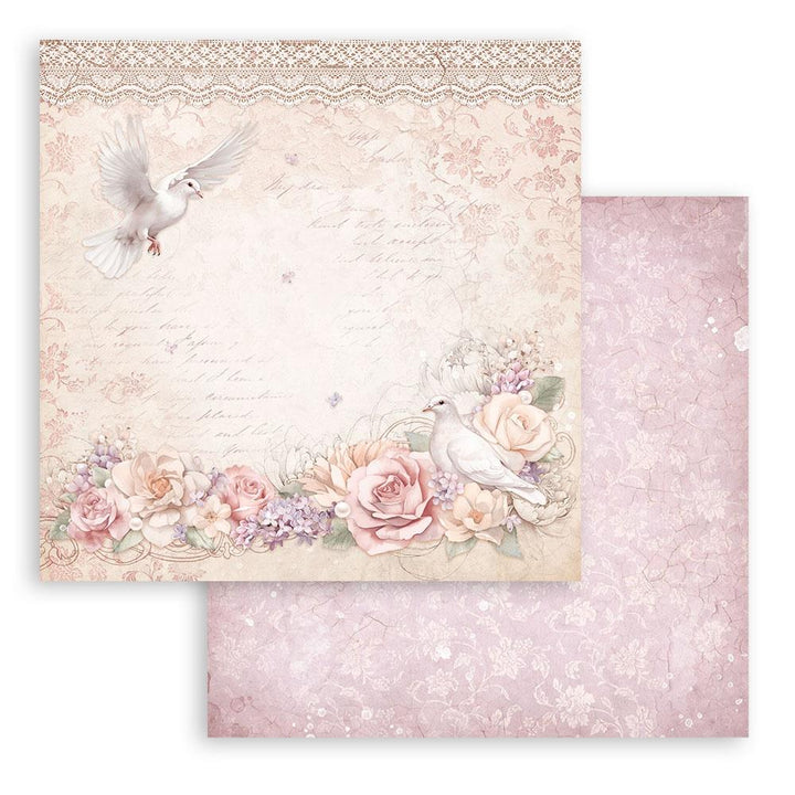 Stamperia Romance Forever 12"X12" Double-Sided Paper Pad, 10/Pkg (SBBL146)