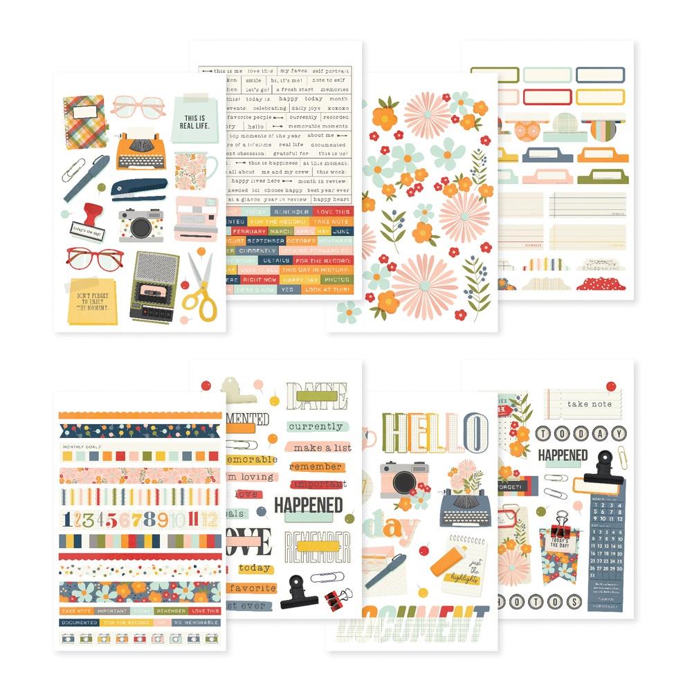 Simple Stories For The Record Sticker Book, 8/Sheets (23524)