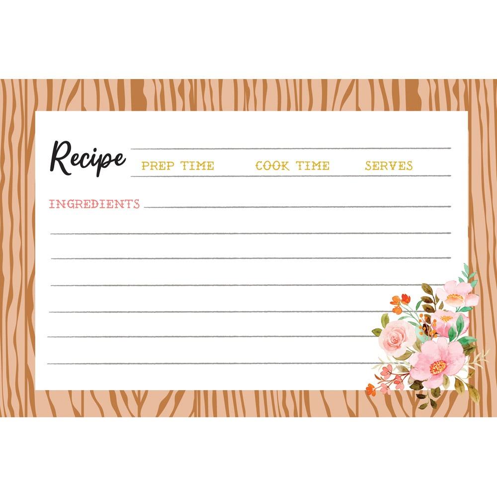 Simple Stories What's Cookin'? 4"X6" Recipe Cards, 12/Pkg (WC21122)