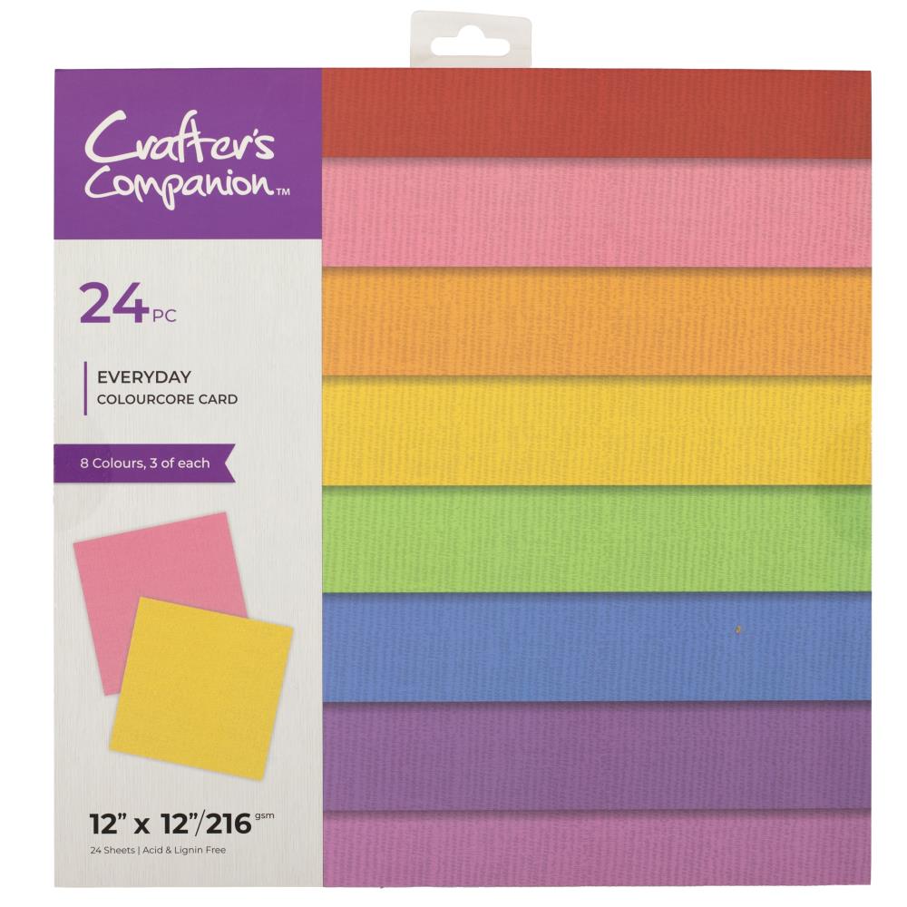 Crafter's Companion 12"X12" ColourCore Card: Everyday (5A002FZX1GHDT)