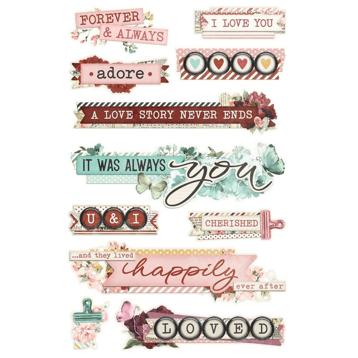 Simple Stories Simple Vintage Love Story Sticker Book (VLO21426)