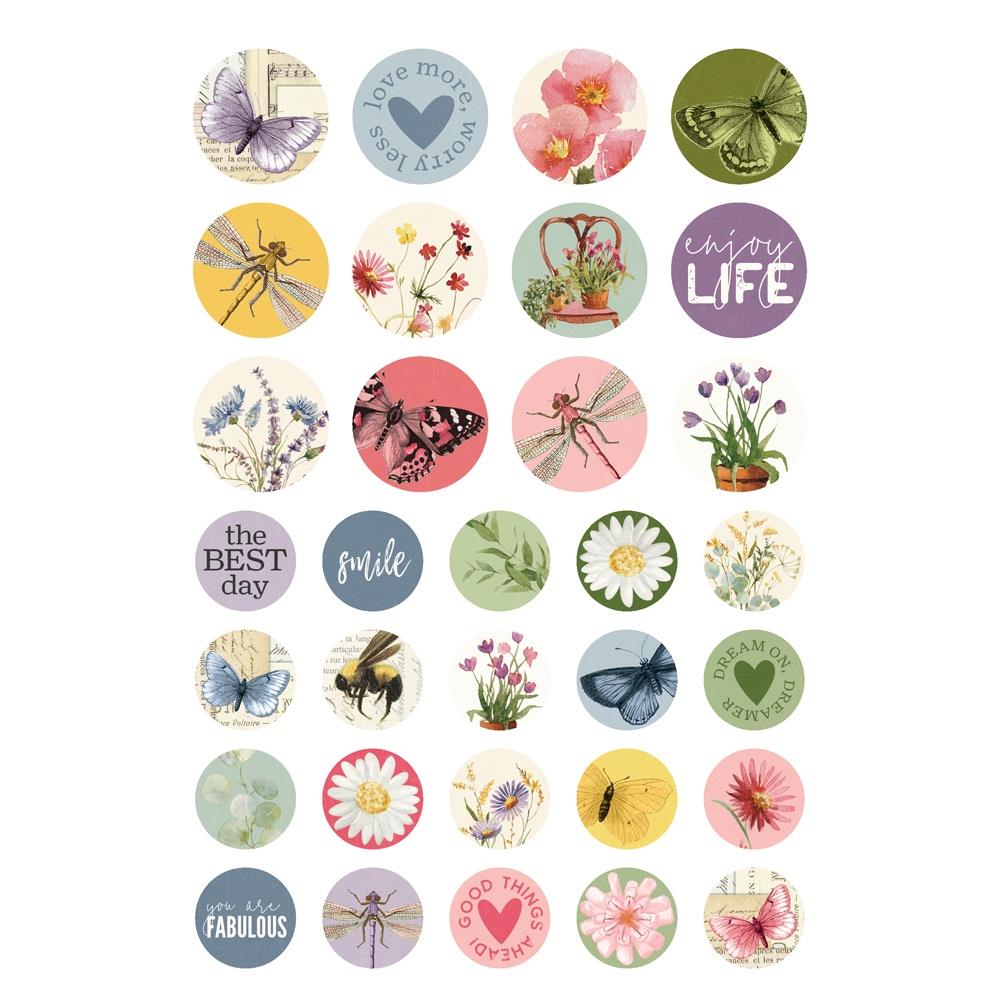 Simple Stories Simple Vintage Meadow Flowers Sticker Book (5A0022M51G5HH)