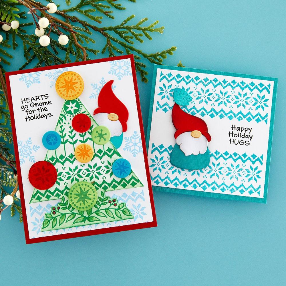 Stampendous Etched Dies: Holiday Hugs - Gnome Hugs (S6213)