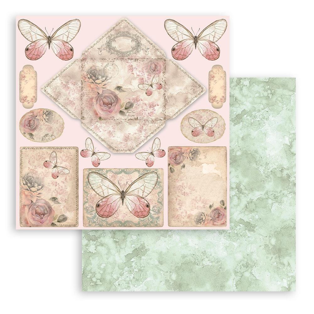 Stamperia Shabby Rose 12"X12" Double-Sided Paper Pad, 10/Pkg (SBBL12)