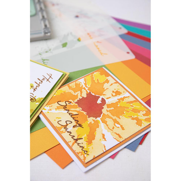 Sizzix A6 Layered Cosmopolitan Stencils: Floral Impressions, By Stacey Park 4/Pkg (666588)