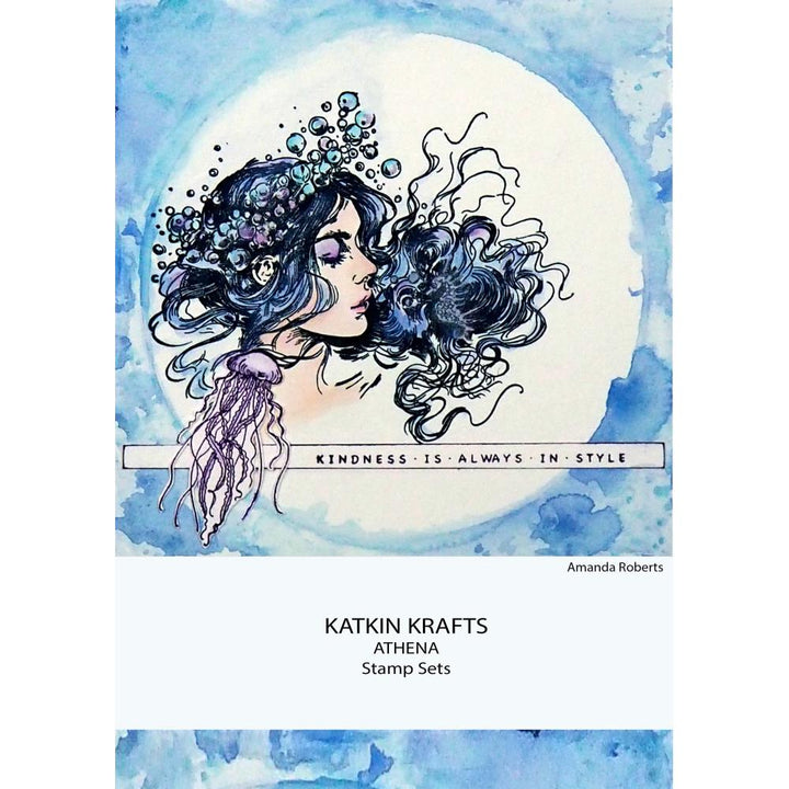 Creative Expressions 6"X8" Clear Stamp Set: Athena, By Katkin Krafts (KK0009)