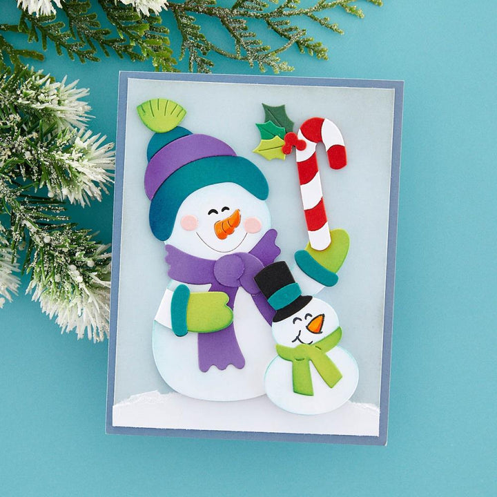 Stampendous Etched Die: Holiday Hugs - Snowman Hugs (S5592)