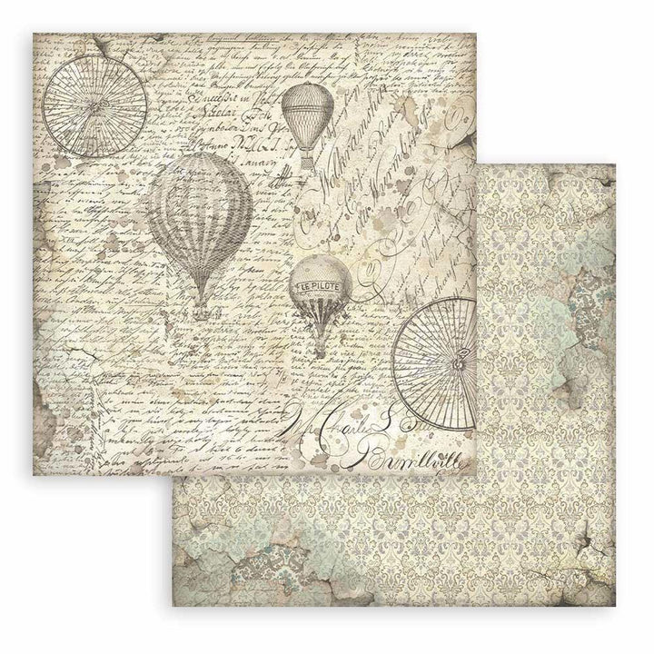 Stamperia Voyages Fantastiques 8"X8" Double-Sided Paper Pad: Backgrounds, 10/Pkg (SBBS97)