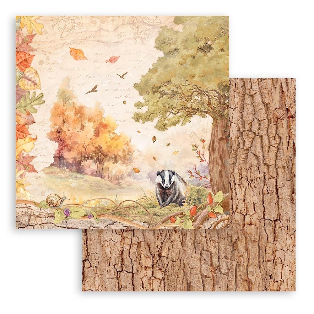 Stamperia Woodland 8"X8" Double-Sided Paper Pad, 10/Pkg (SBBS92)
