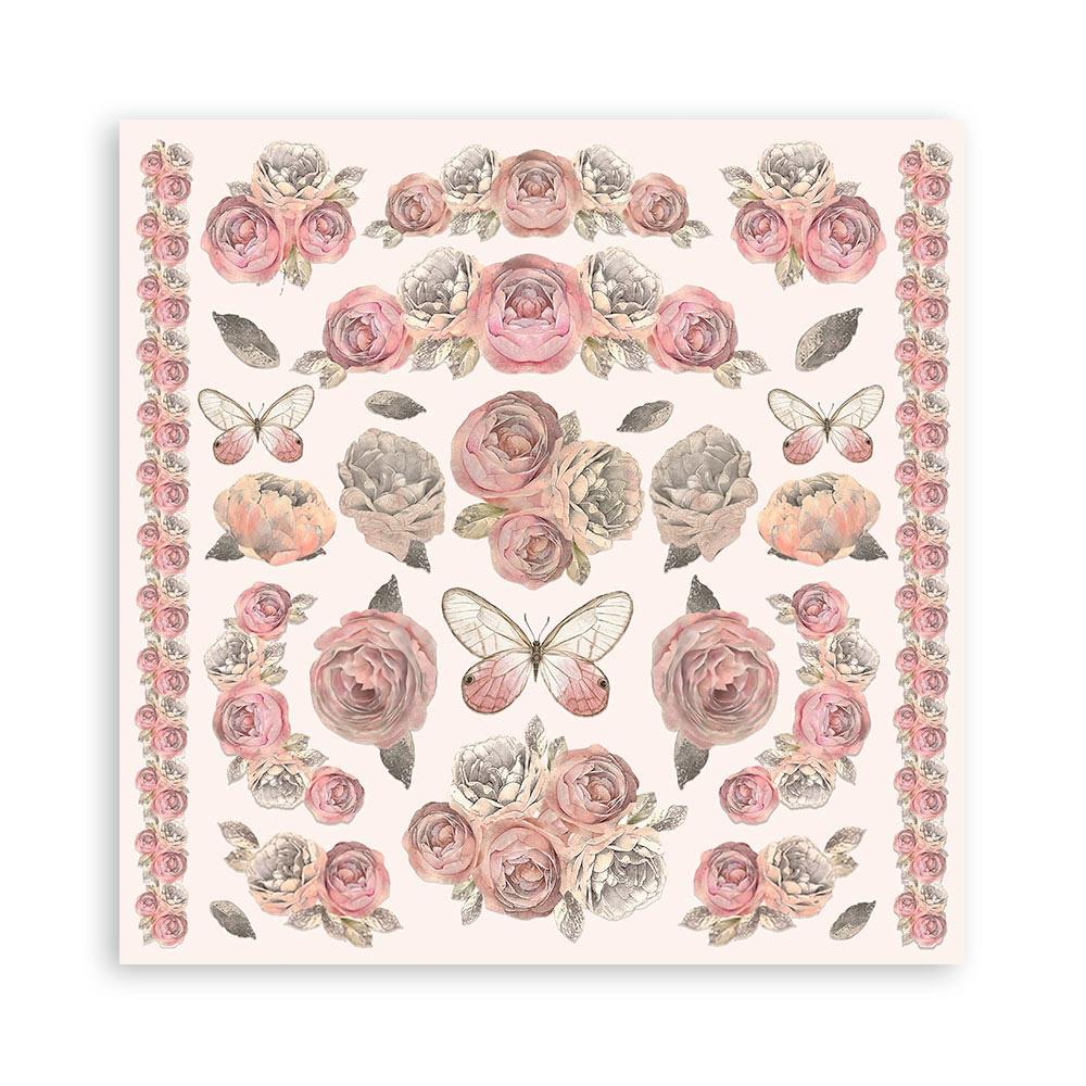 Stamperia Shabby Rose 12"X12" Double-Sided Paper Pad, 10/Pkg (SBBL12)