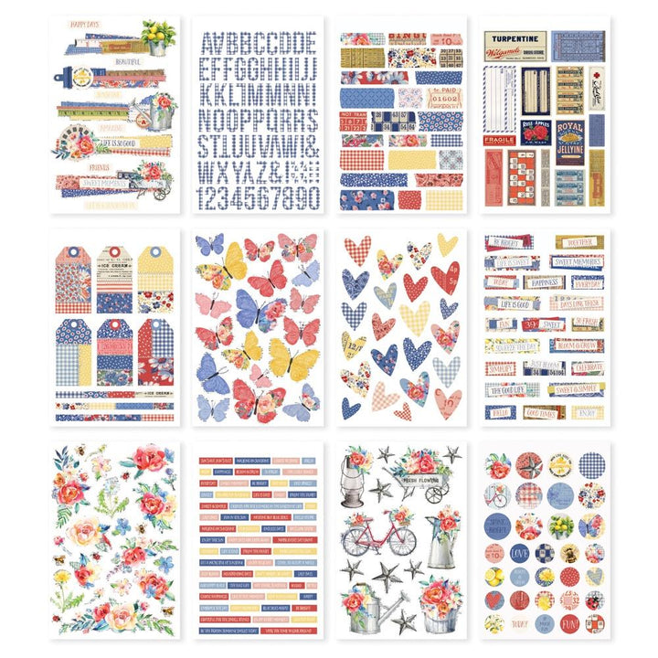 Simple Stories Simple Vintage Linen Market Sticker Book (5A0022M61G5JP)