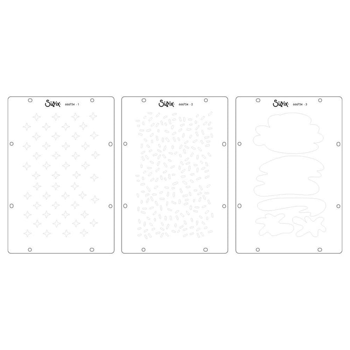 Sizzix Clear Stamp Set W/Stencils: Create, 10/Pkg, By Cat Kerr (5A002BLL1GF33)