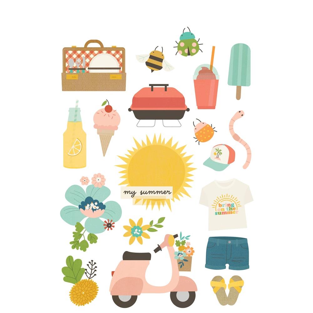 Simple Stories Summer Snapshots Sticker Book (SMS22024)
