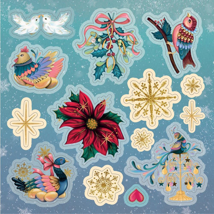 Crafter's Companion Twelve Days Of Christmas 8"X8" Topper Paper Pad (TDCQTOP8)