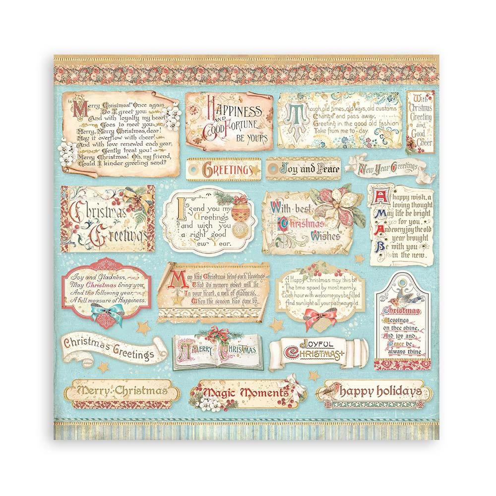Stamperia - Christmas Patchwork - 10 - 12x12 Double Sided Papers