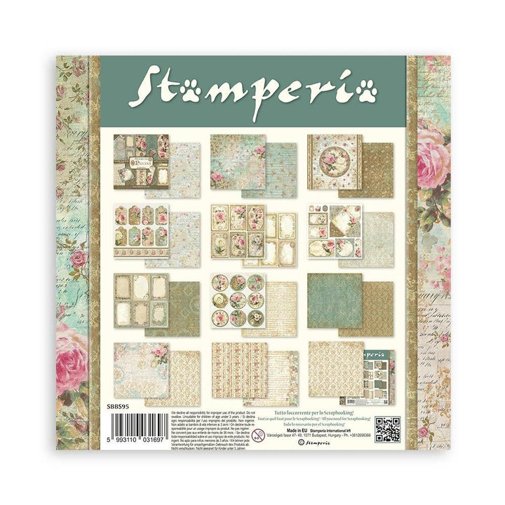 Stamperia Precious 8"X8" Double-Sided Paper Pad, 10/Pkg (SBBS95)