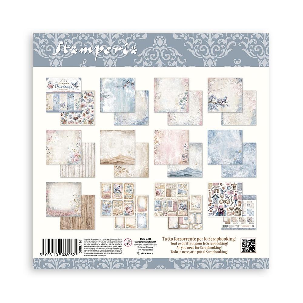 Stamperia Create Happiness Dewdrops 12"X12" Double-Sided Paper Pad, 10/Pkg (SBBL163)