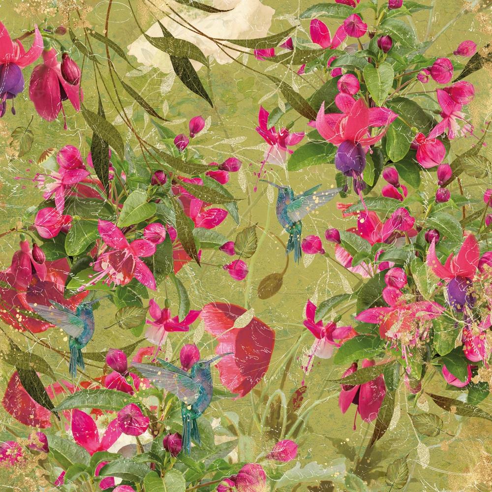 Crafter's Companion Nature's Garden Fabulous Fuchsia 6"X6" Paper Pad (GAFFPAD6)