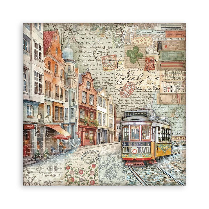 Stamperia Art Of Travelling 12"X12" Single-Sided Paper Pad, 22/Pkg (SBBXLB19)