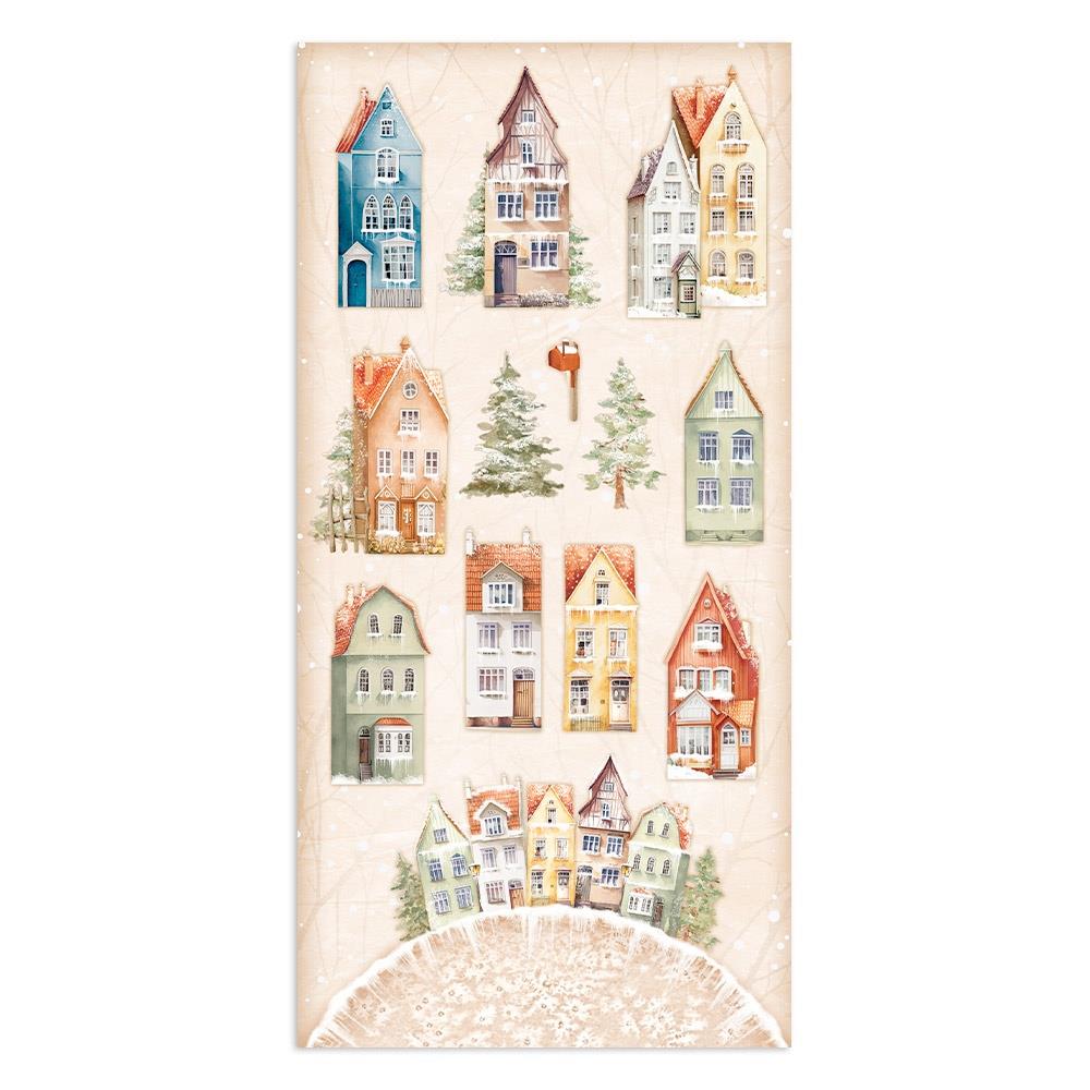 Stamperia All Around Christmas 6"X12" Double-Sided Paper: Collectables, 10/Pkg (SBBV24)