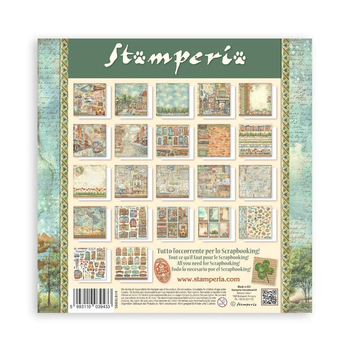 Stamperia Art Of Travelling 12"X12" Single-Sided Paper Pad, 22/Pkg (SBBXLB19)