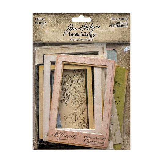 Tim Holtz Idea-ology Layers Photo Studio, 44 Pieces (TH94374)