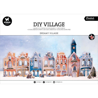 Studio Light 11.57"X8.26" Designer Die-Cut Paper Pad: Nr. 238 Dreamy Village, 12/Pkg (5A002BG51GDZR)