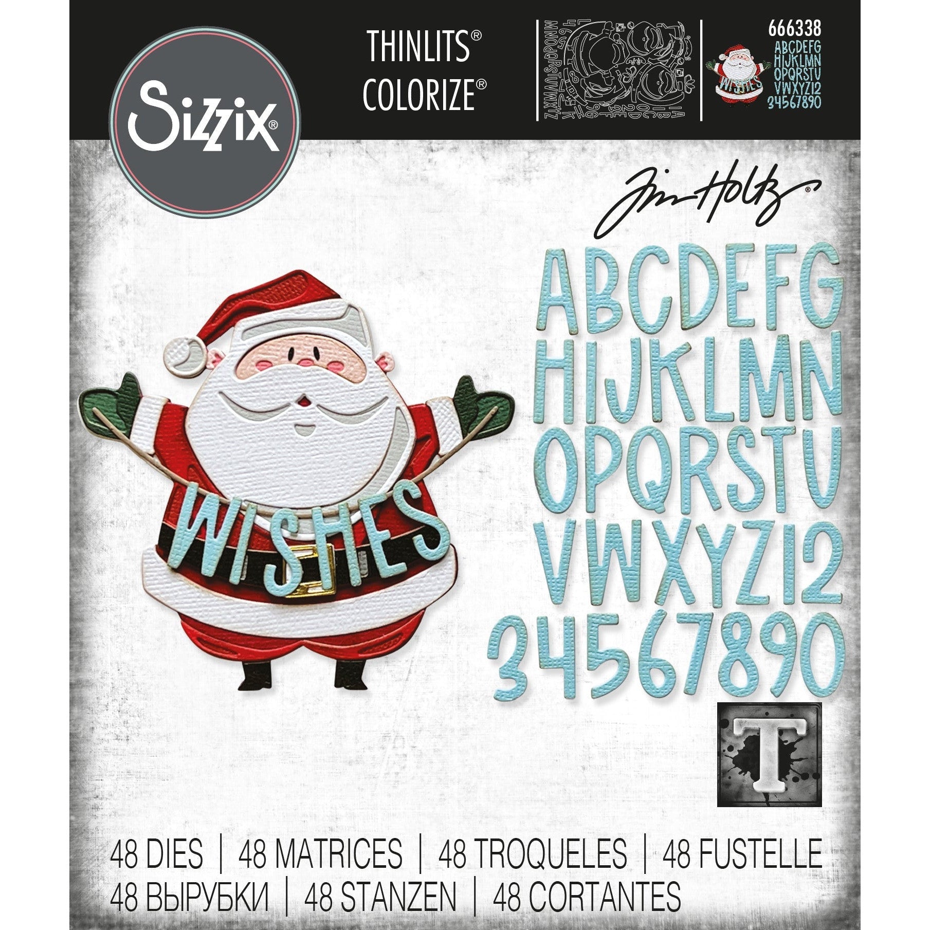 Sizzix Tim top Holtz Dies Thinlits Xmas