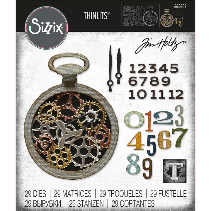 Tim Holtz Thinlits Dies: Vault Watch Gears, 29/Pkg, By Sizzix (666603)