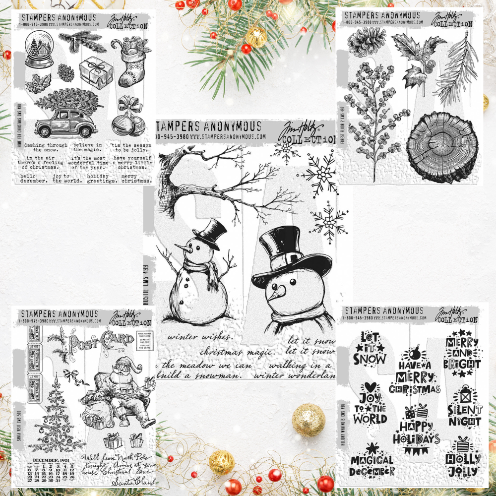 Tim Holtz Stampers Anonymous Christmas 2024 Stamp Bundle